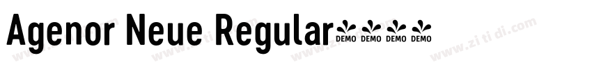 Agenor Neue Regular字体转换